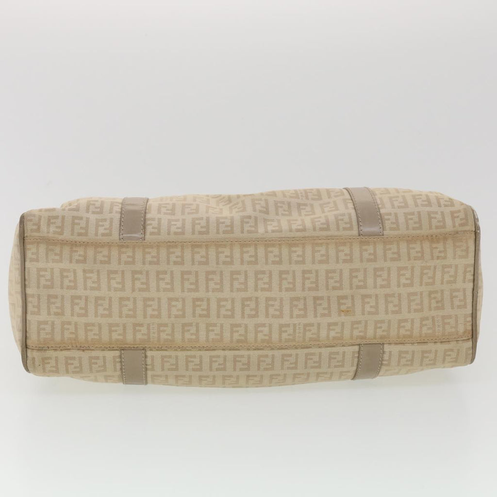 FENDI Zucchino Canvas Shoulder Bag Beige 2373-8BR091-KU7-048 bs4404