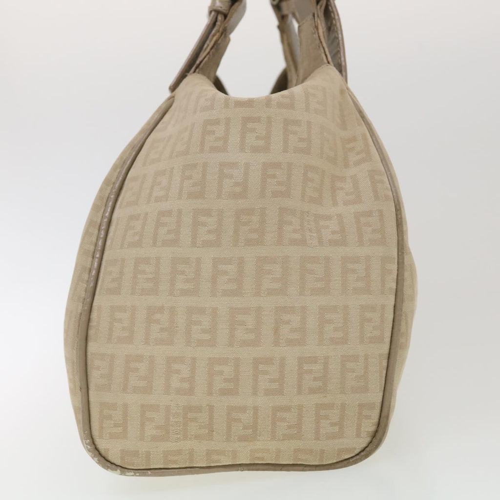 FENDI Zucchino Canvas Shoulder Bag Beige 2373-8BR091-KU7-048 bs4404