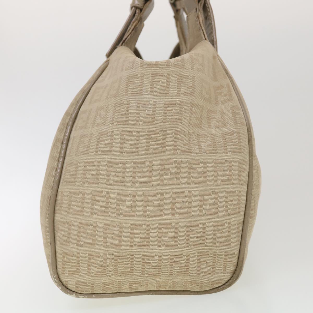 FENDI Zucchino Canvas Shoulder Bag Beige 2373-8BR091-KU7-048 bs4404
