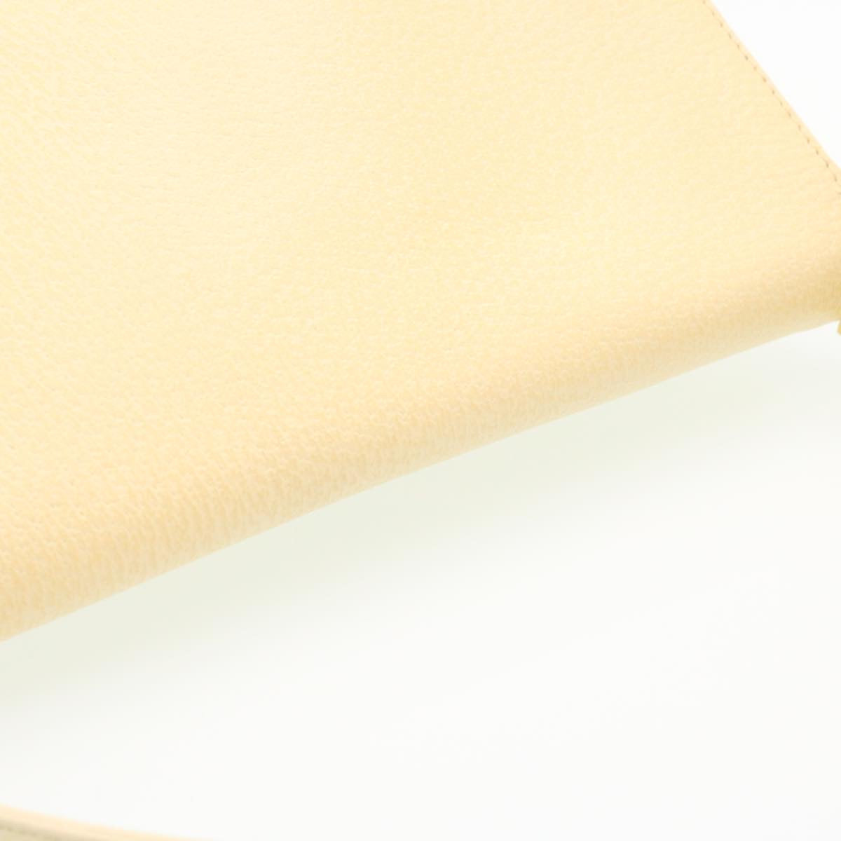FENDI Mamma Baguette Shoulder Bag Leather Cream bs441