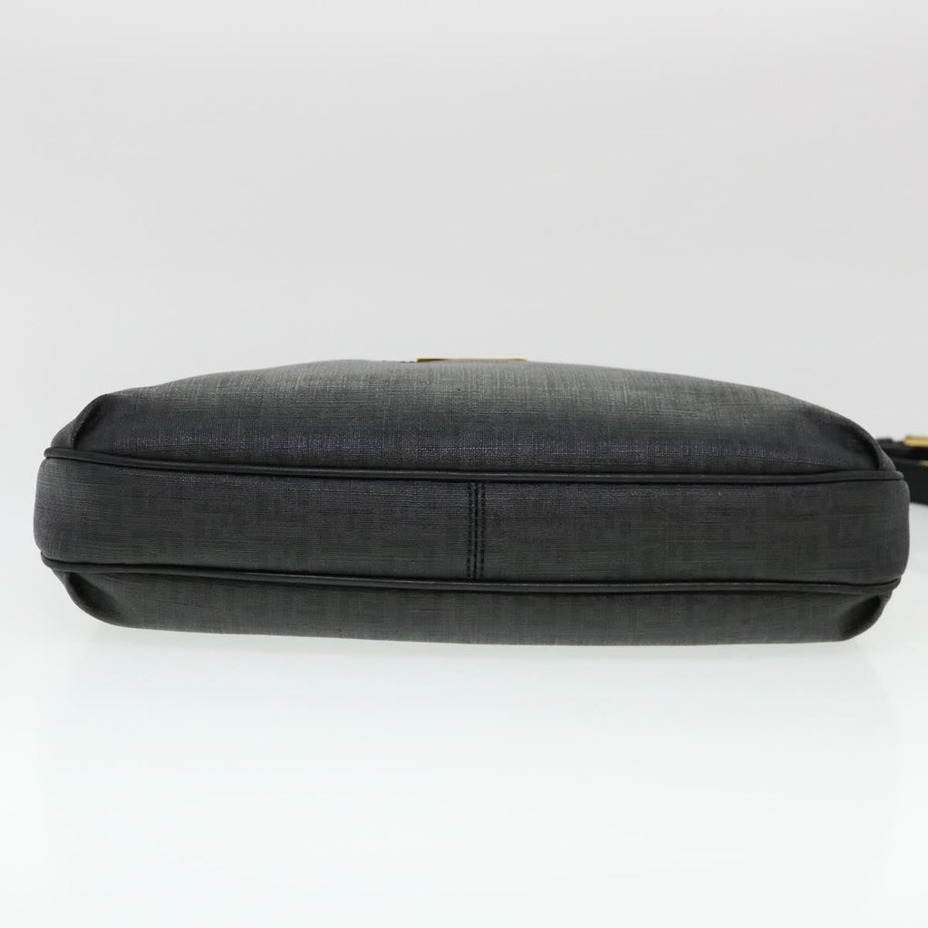 FENDI Zucchino Canvas Shoulder Bag Black 8BT206-FB5 129-2580 bs4435