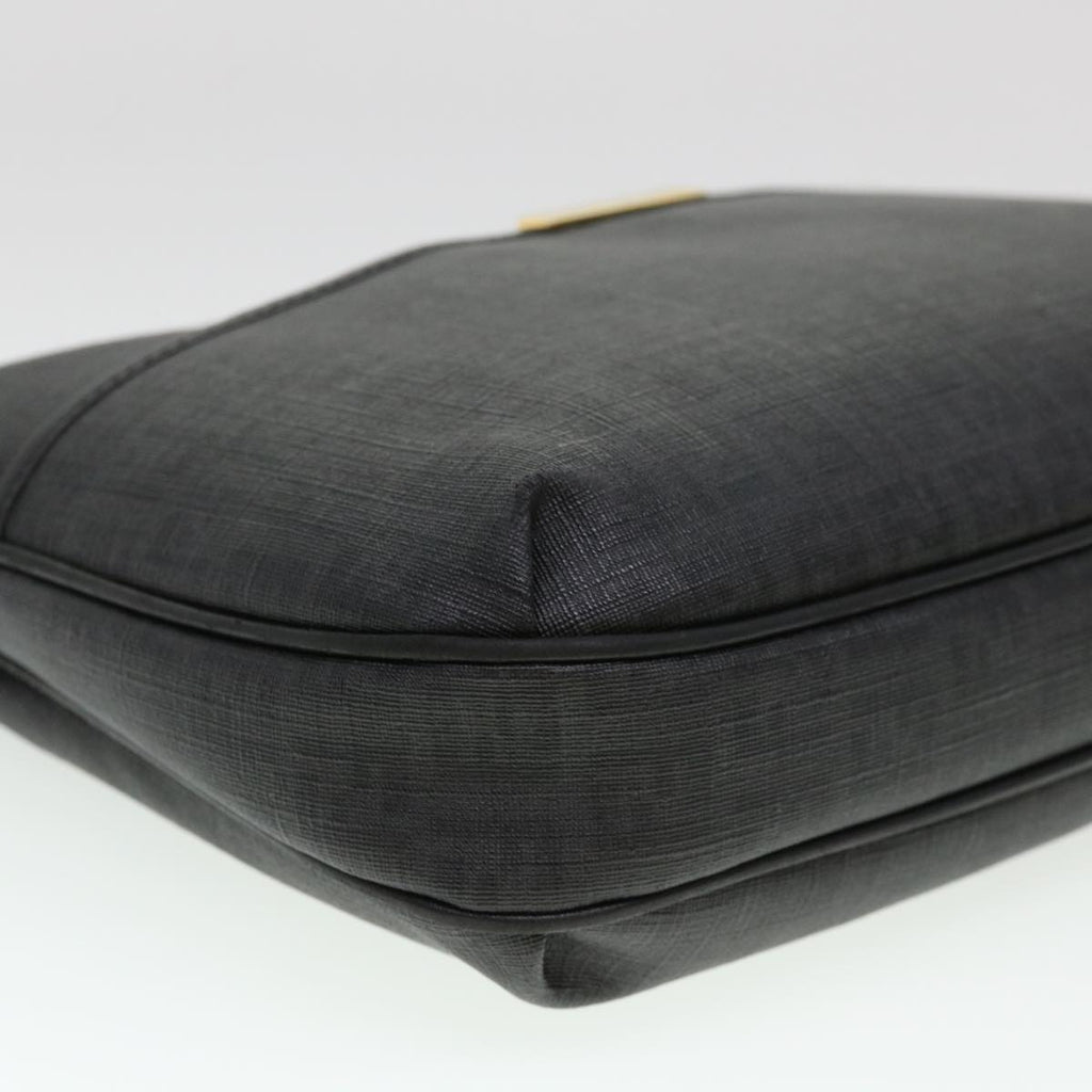 FENDI Zucchino Canvas Shoulder Bag Black 8BT206-FB5 129-2580 bs4435