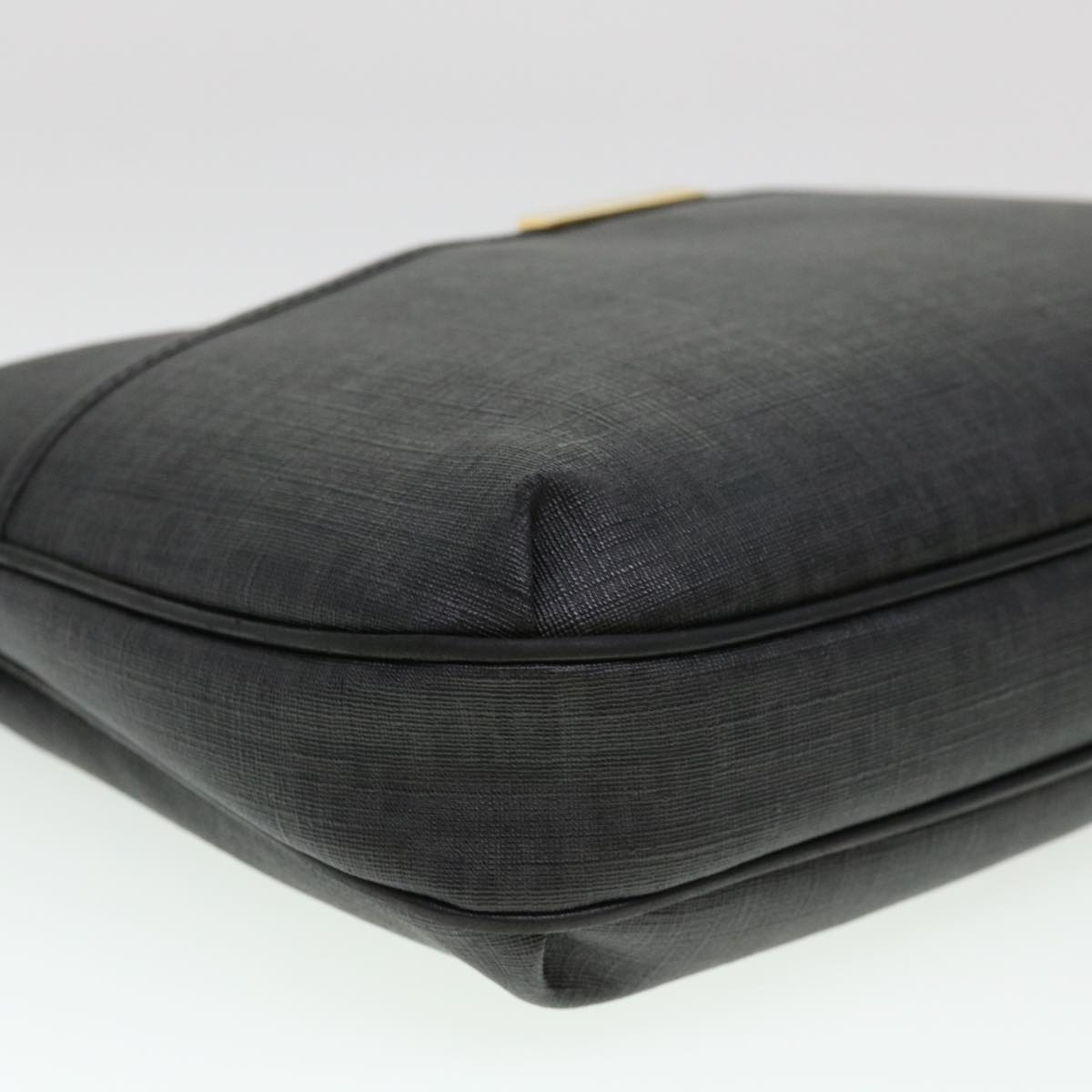 FENDI Zucchino Canvas Shoulder Bag Black 8BT206-FB5 129-2580 bs4435