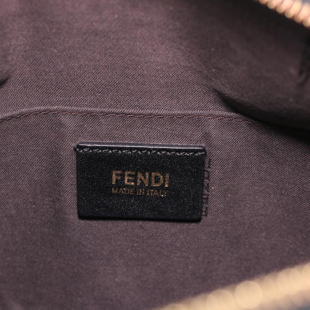 FENDI Zucchino Canvas Shoulder Bag Black 8BT206-FB5 129-2580 bs4435