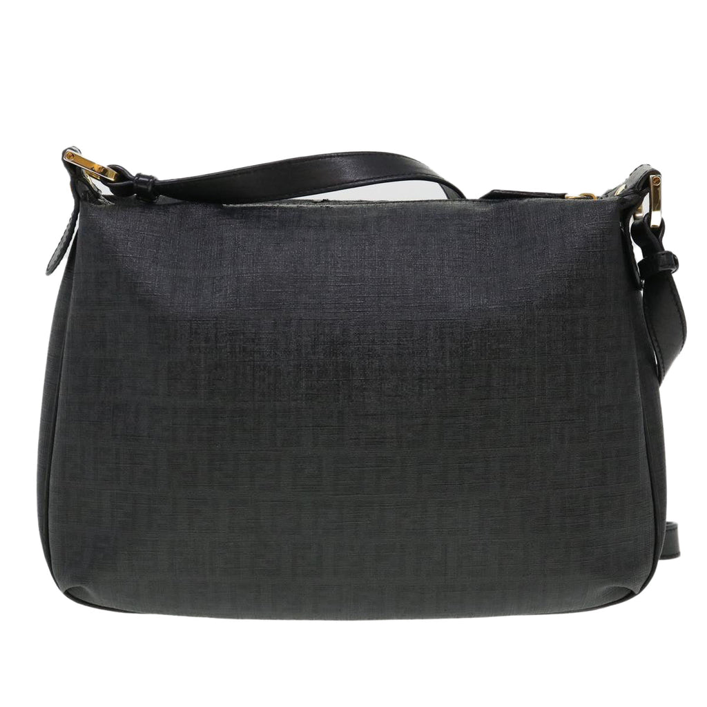 FENDI Zucchino Canvas Shoulder Bag Black 8BT206-FB5 129-2580 bs4435