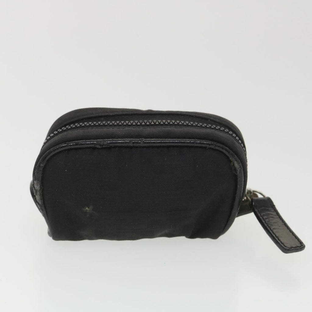 FENDI Zucca Canvas Pouch Nylon 2Set Black Brown bs4582