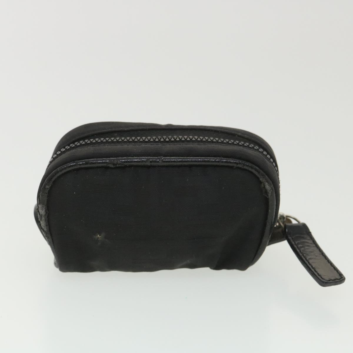 FENDI Zucca Canvas Pouch Nylon 2Set Black Brown bs4582
