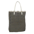 FENDI Zucchino Canvas Tote Bag Navy 3677 8BH006 028 bs4584