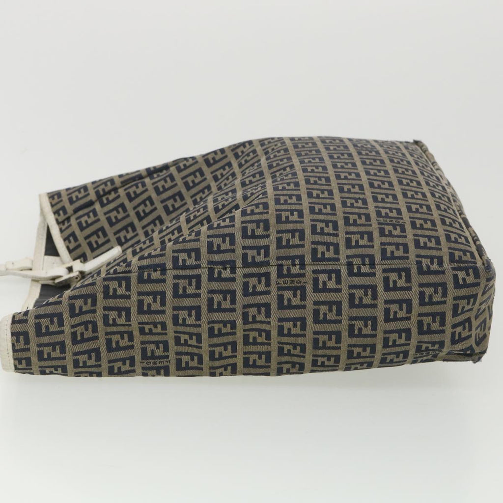 FENDI Zucchino Canvas Tote Bag Navy 3677 8BH006 028 bs4584