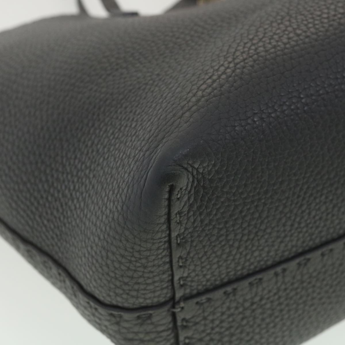 FENDI Celeria Tote Bag Leather Gray bs4608
