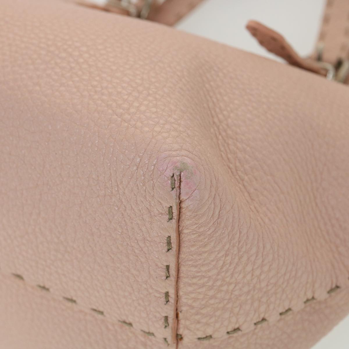 FENDI Celeria Tote Bag Leather Pink bs4616