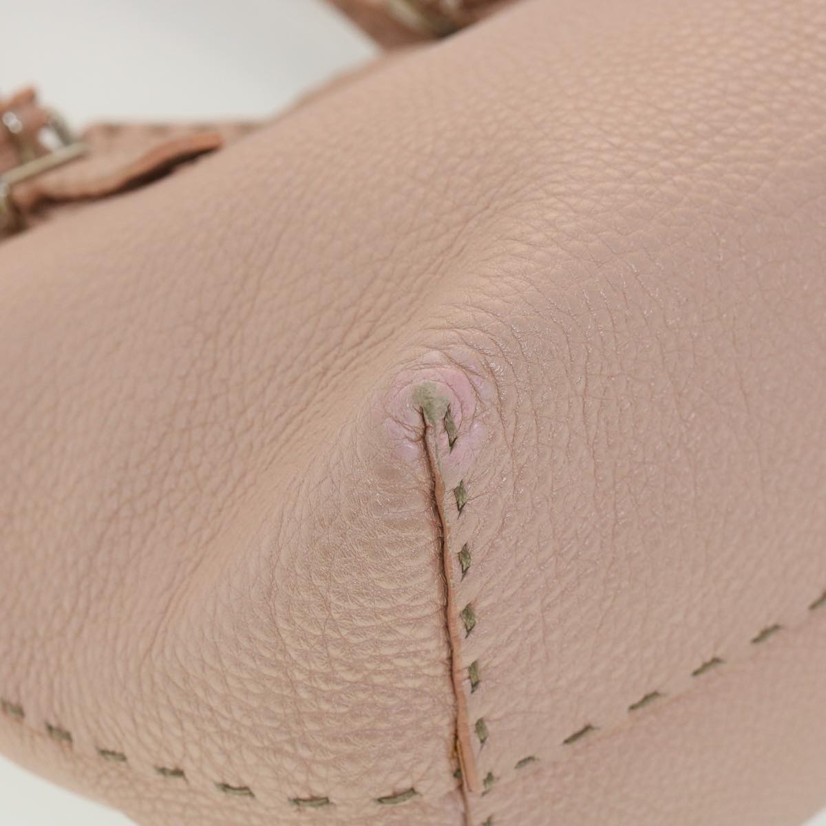 FENDI Celeria Tote Bag Leather Pink bs4616