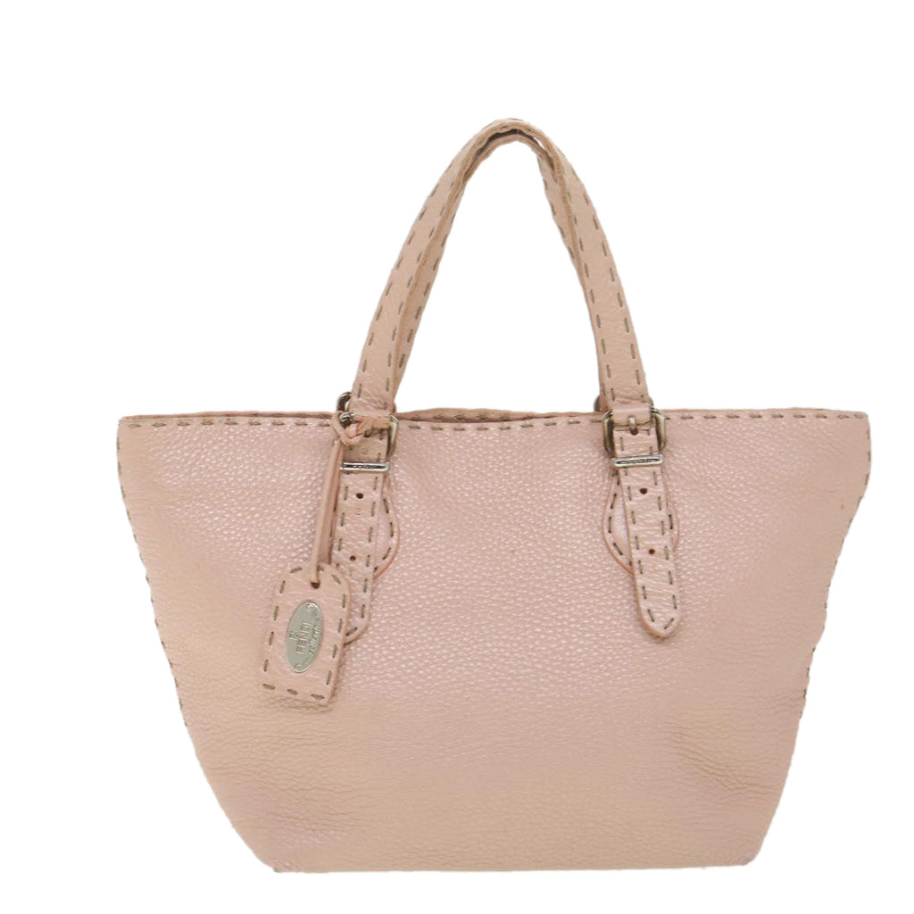 FENDI Celeria Tote Bag Leather Pink bs4616