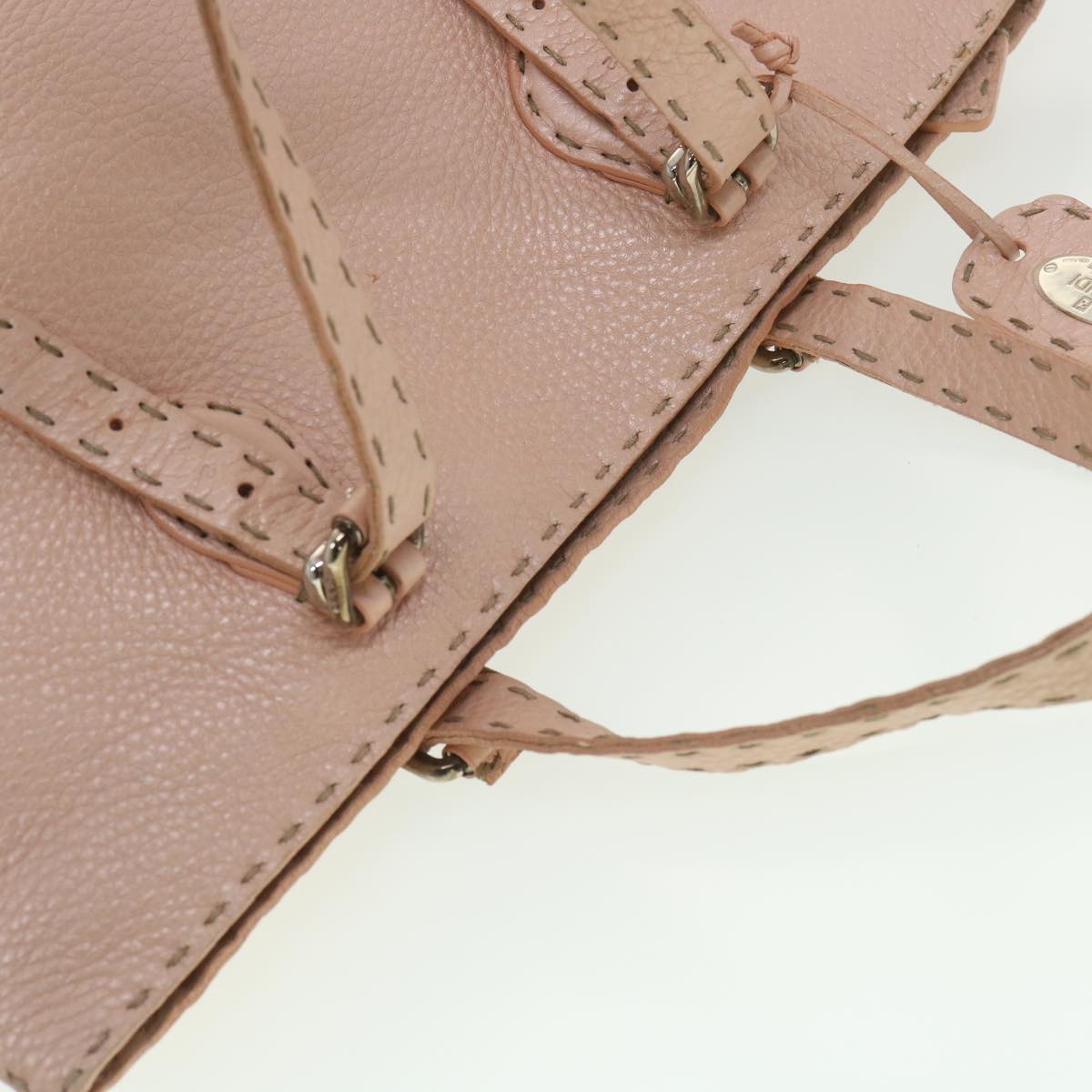 FENDI Celeria Tote Bag Leather Pink bs4616