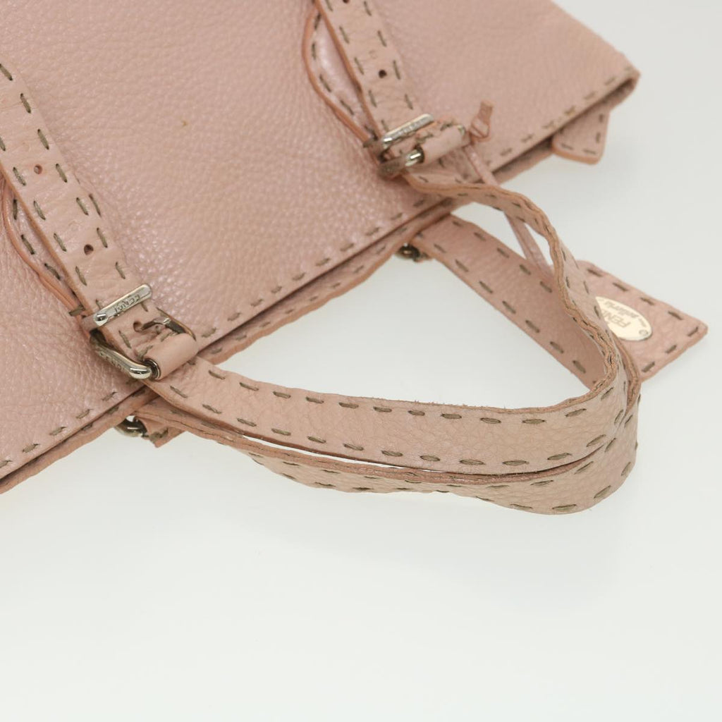 FENDI Celeria Tote Bag Leather Pink bs4616