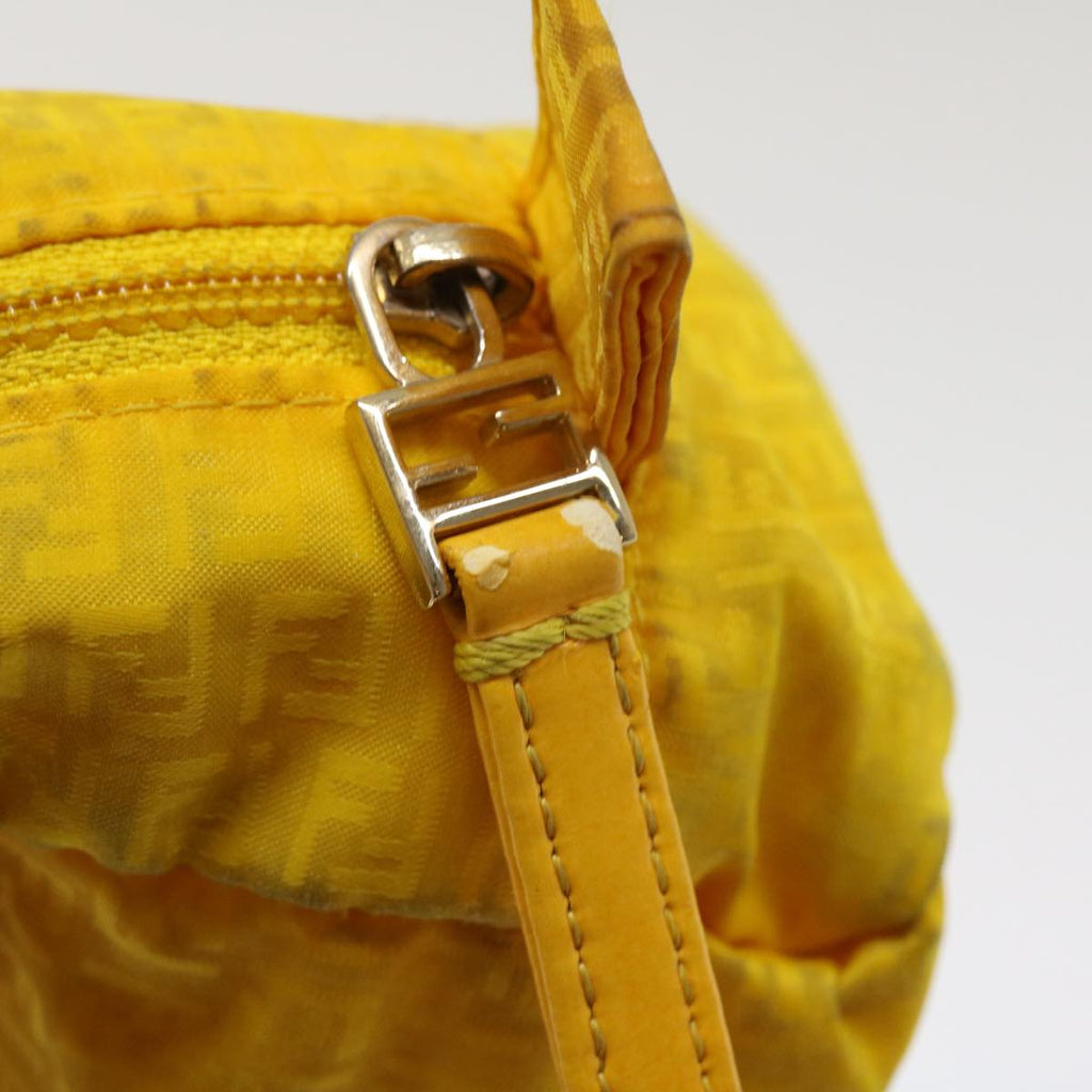 FENDI Zucchino Canvas Pouch Yellow bs4618