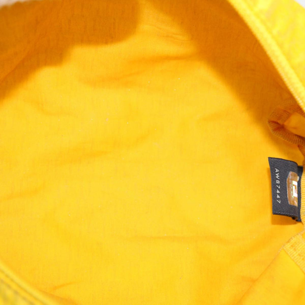 FENDI Zucchino Canvas Pouch Yellow bs4618