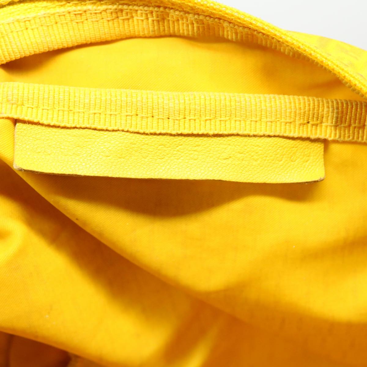 FENDI Zucchino Canvas Pouch Yellow bs4618