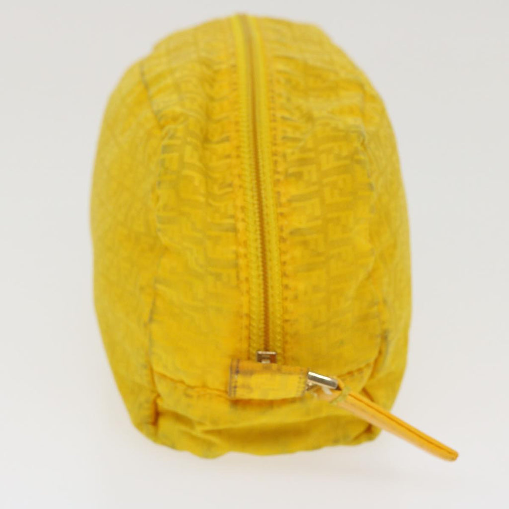 FENDI Zucchino Canvas Pouch Yellow bs4618