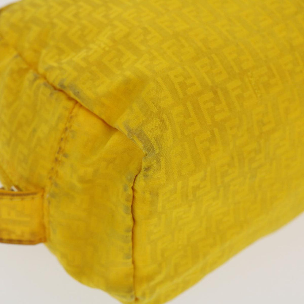 FENDI Zucchino Canvas Pouch Yellow bs4618