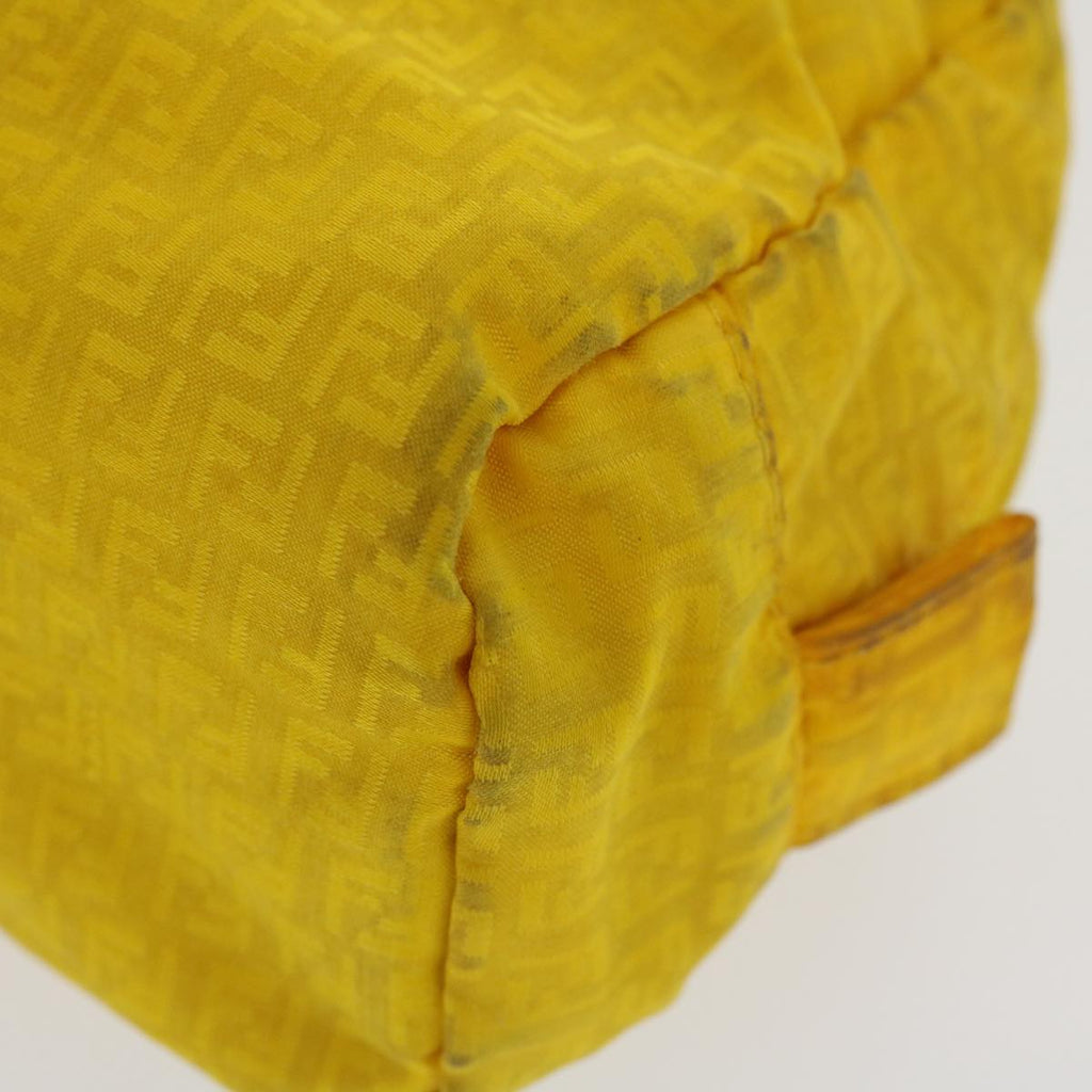 FENDI Zucchino Canvas Pouch Yellow bs4618