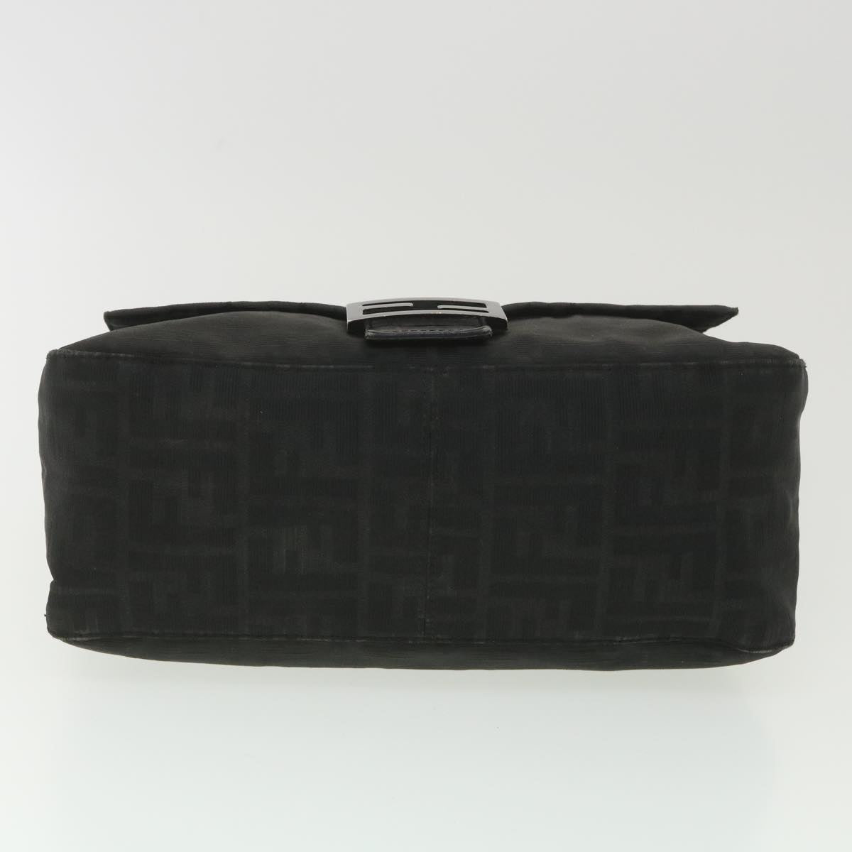FENDI Zucca Canvas Mamma Baguette Shoulder Bag Black 2415-8BR001-019 bs4631