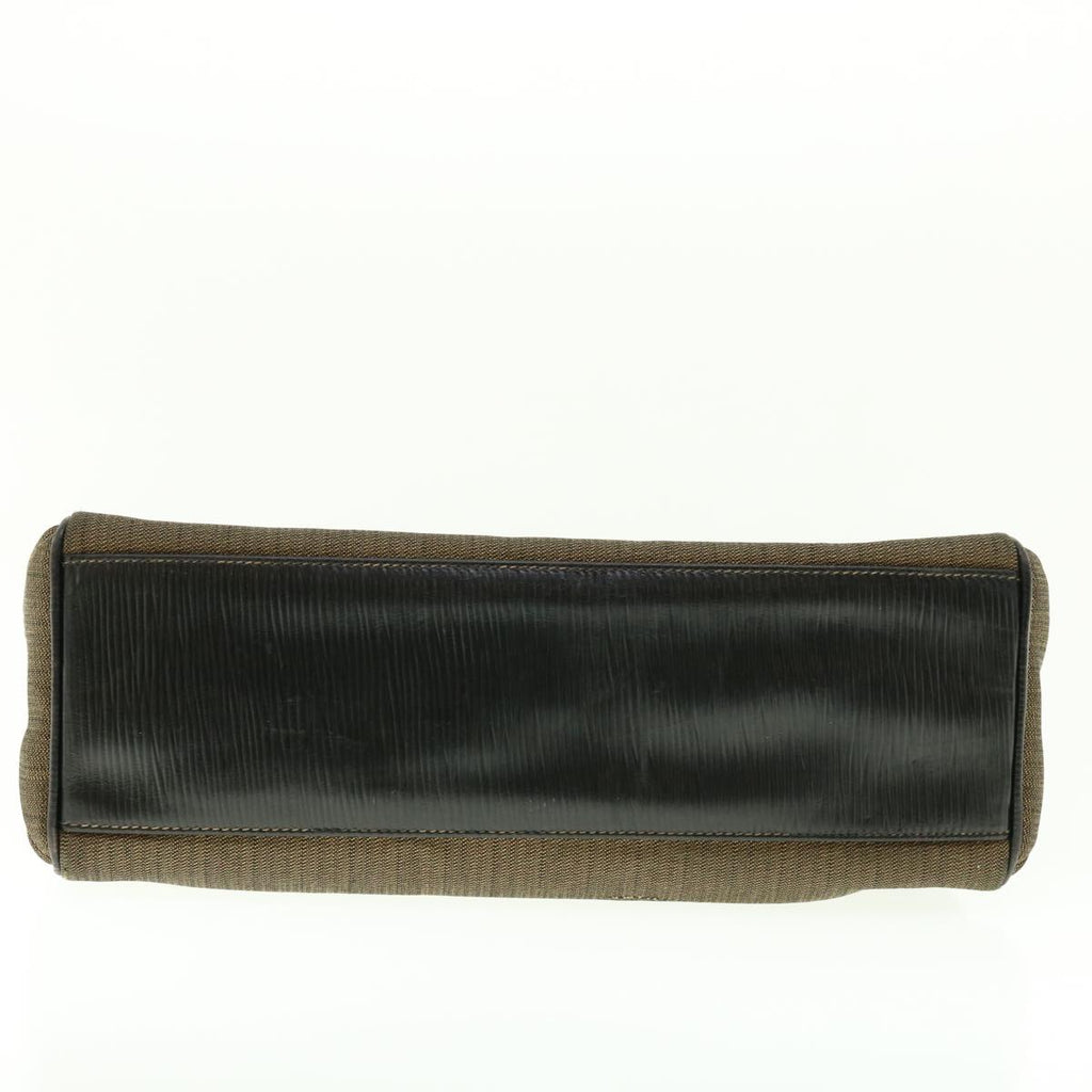 FENDI Pecan Canvas Hand Bag Brown bs4791
