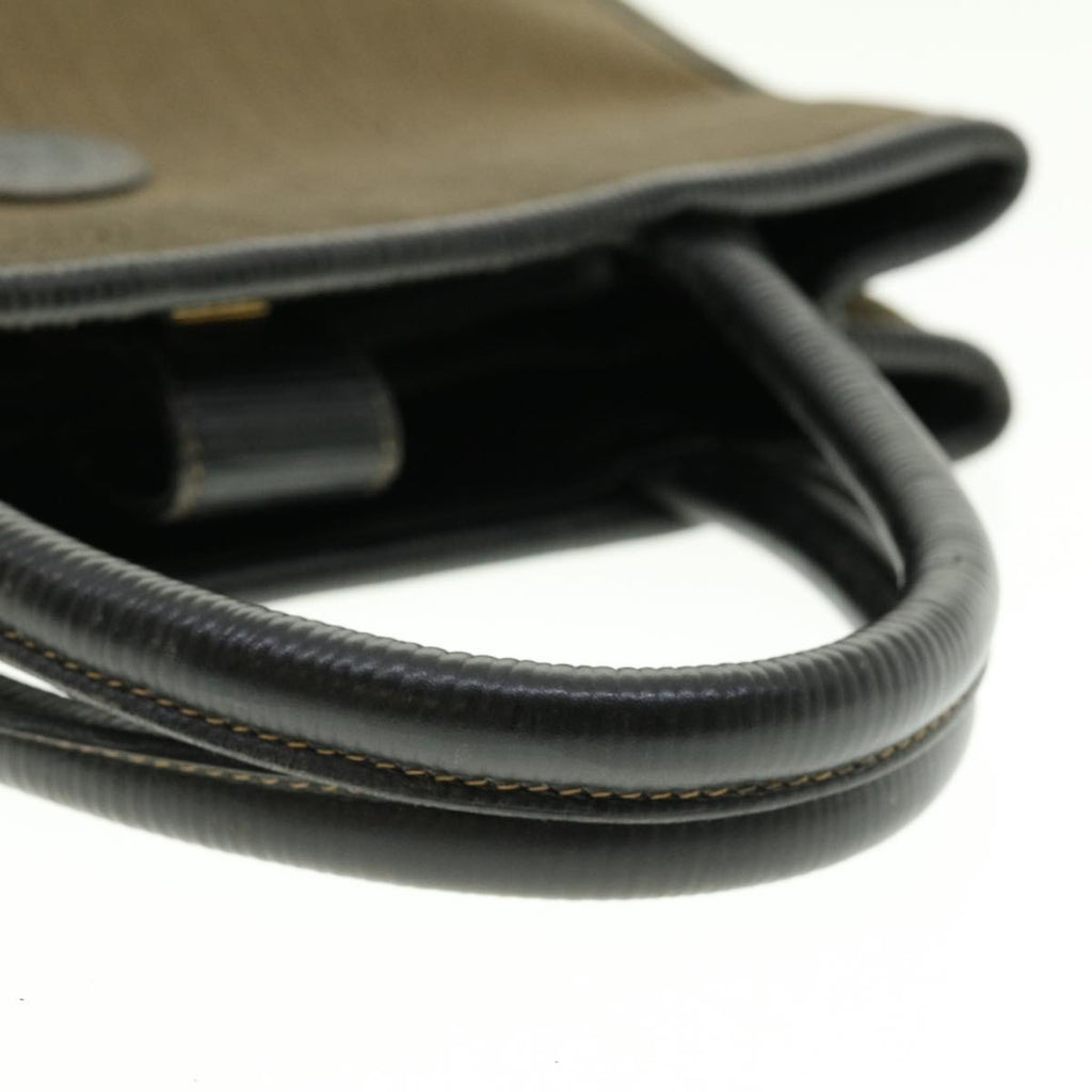 FENDI Pecan Canvas Hand Bag Brown bs4791