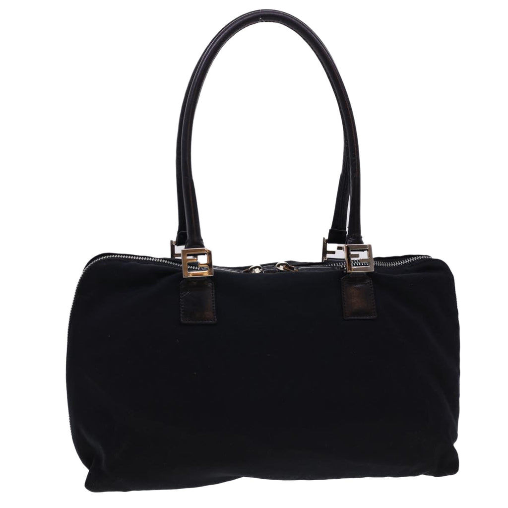 FENDI Hand Bag Nylon Black bs4809