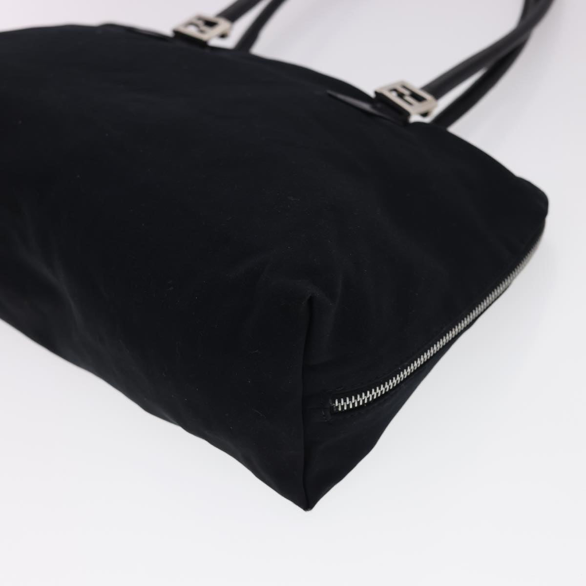 FENDI Hand Bag Nylon Black bs4809
