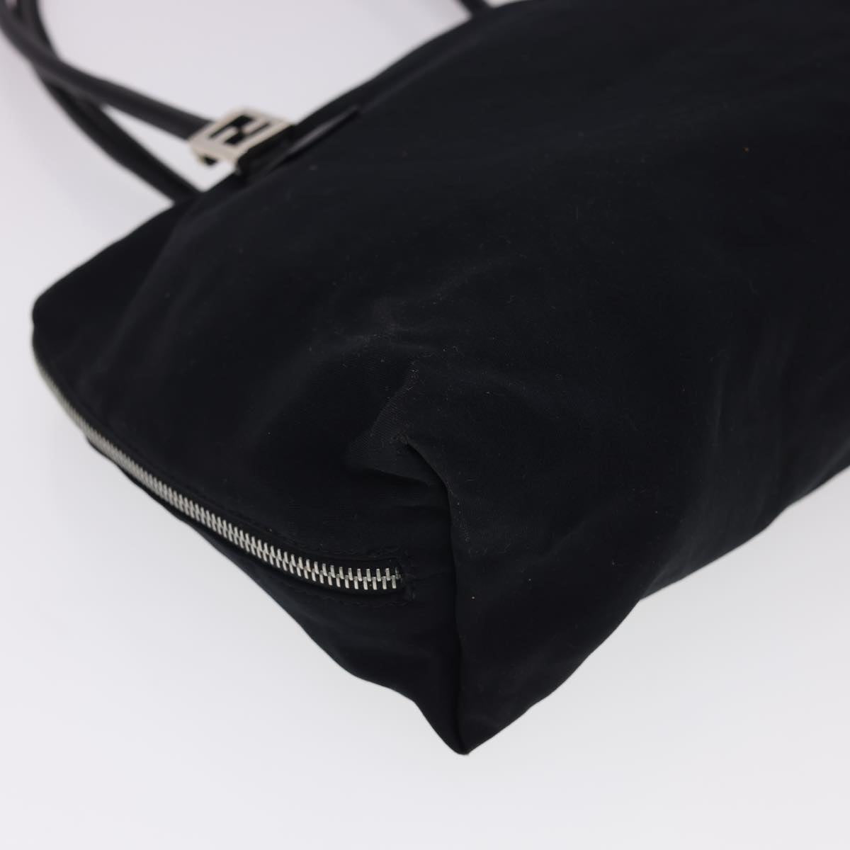 FENDI Hand Bag Nylon Black bs4809