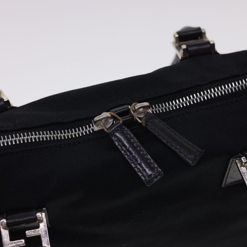 FENDI Hand Bag Nylon Black bs4809