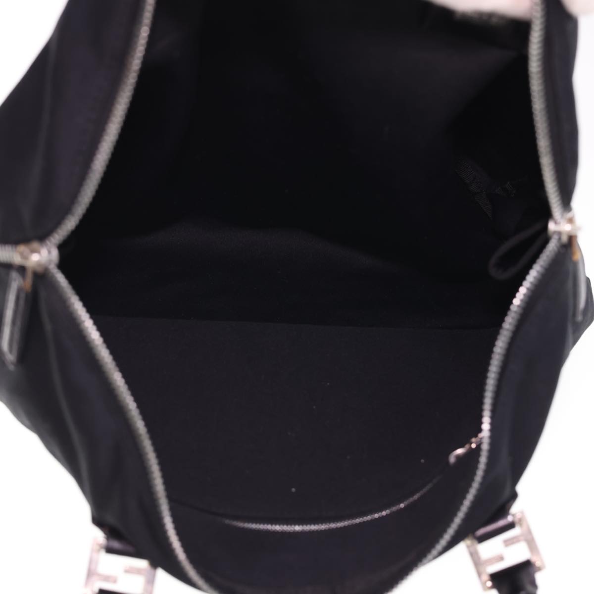 FENDI Hand Bag Nylon Black bs4809