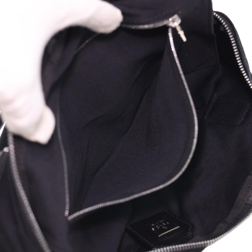 FENDI Hand Bag Nylon Black bs4809