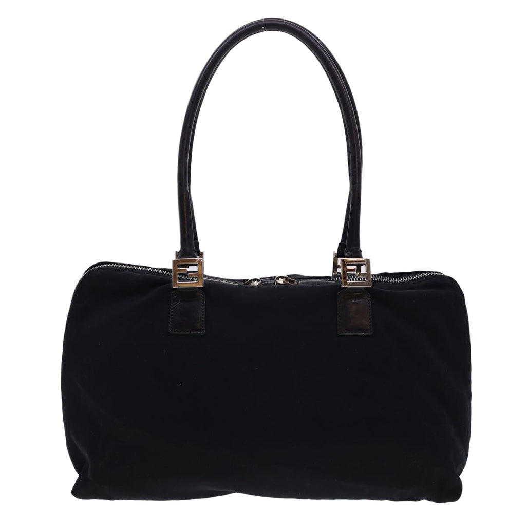 FENDI Hand Bag Nylon Black bs4809