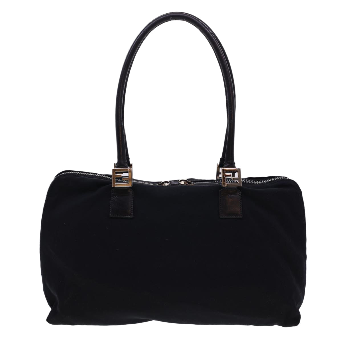 FENDI Hand Bag Nylon Black bs4809