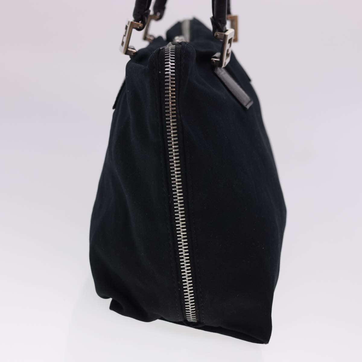 FENDI Hand Bag Nylon Black bs4809