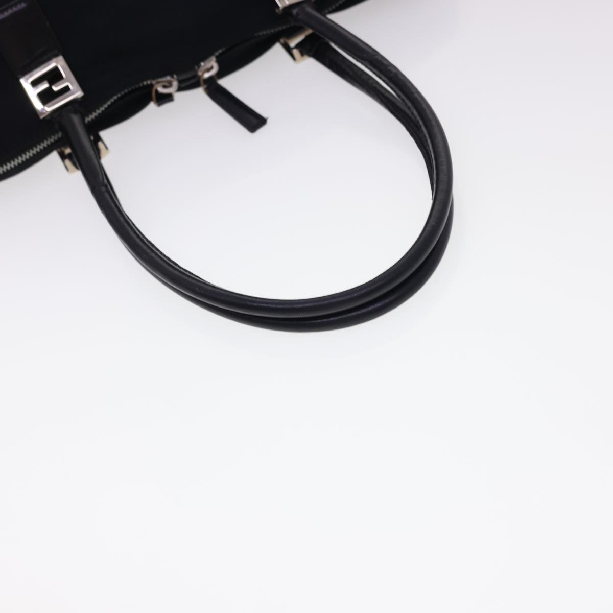 FENDI Hand Bag Nylon Black bs4809