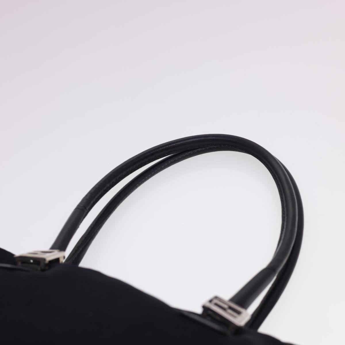 FENDI Hand Bag Nylon Black bs4809