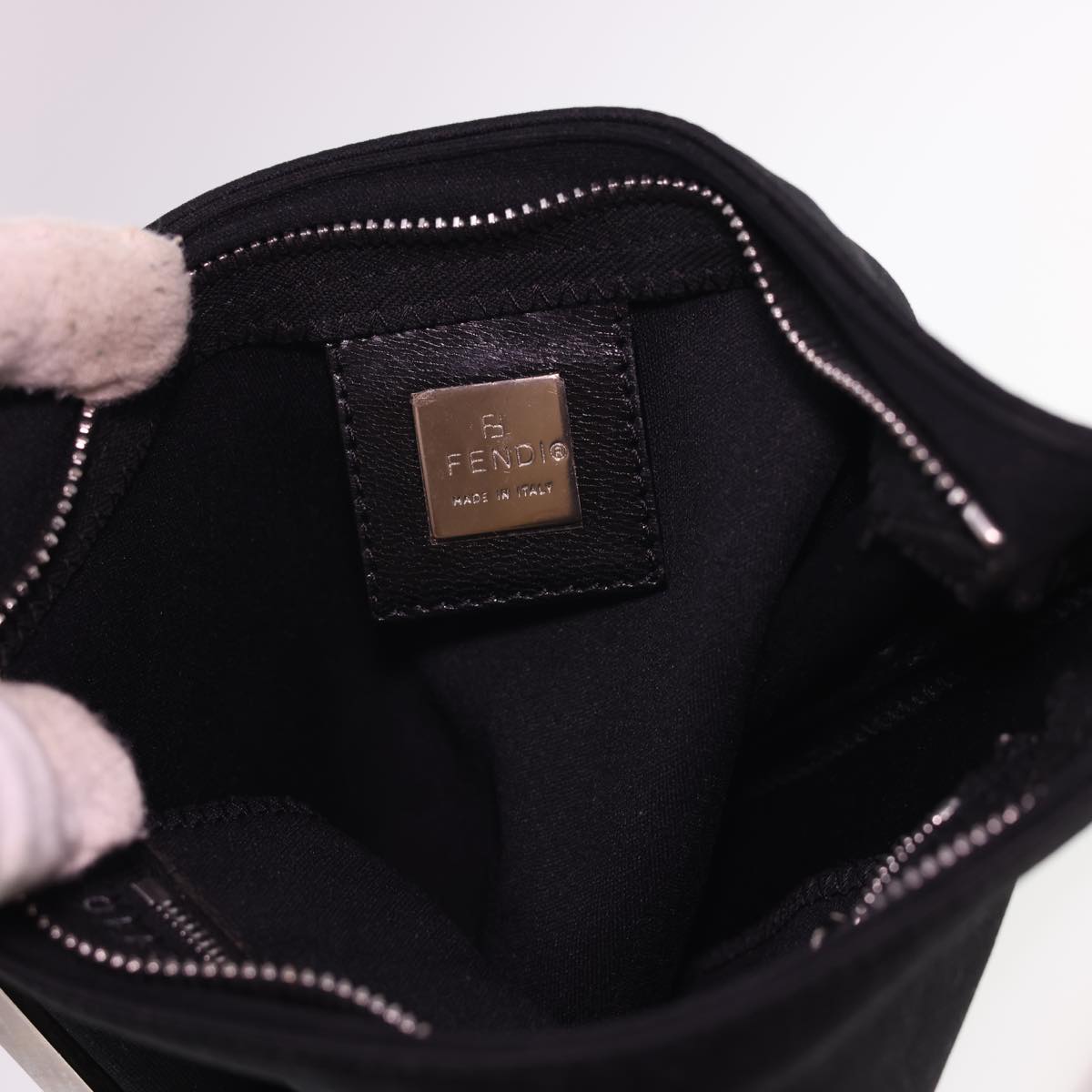 FENDI Shoulder Bag Nylon Black bs4810
