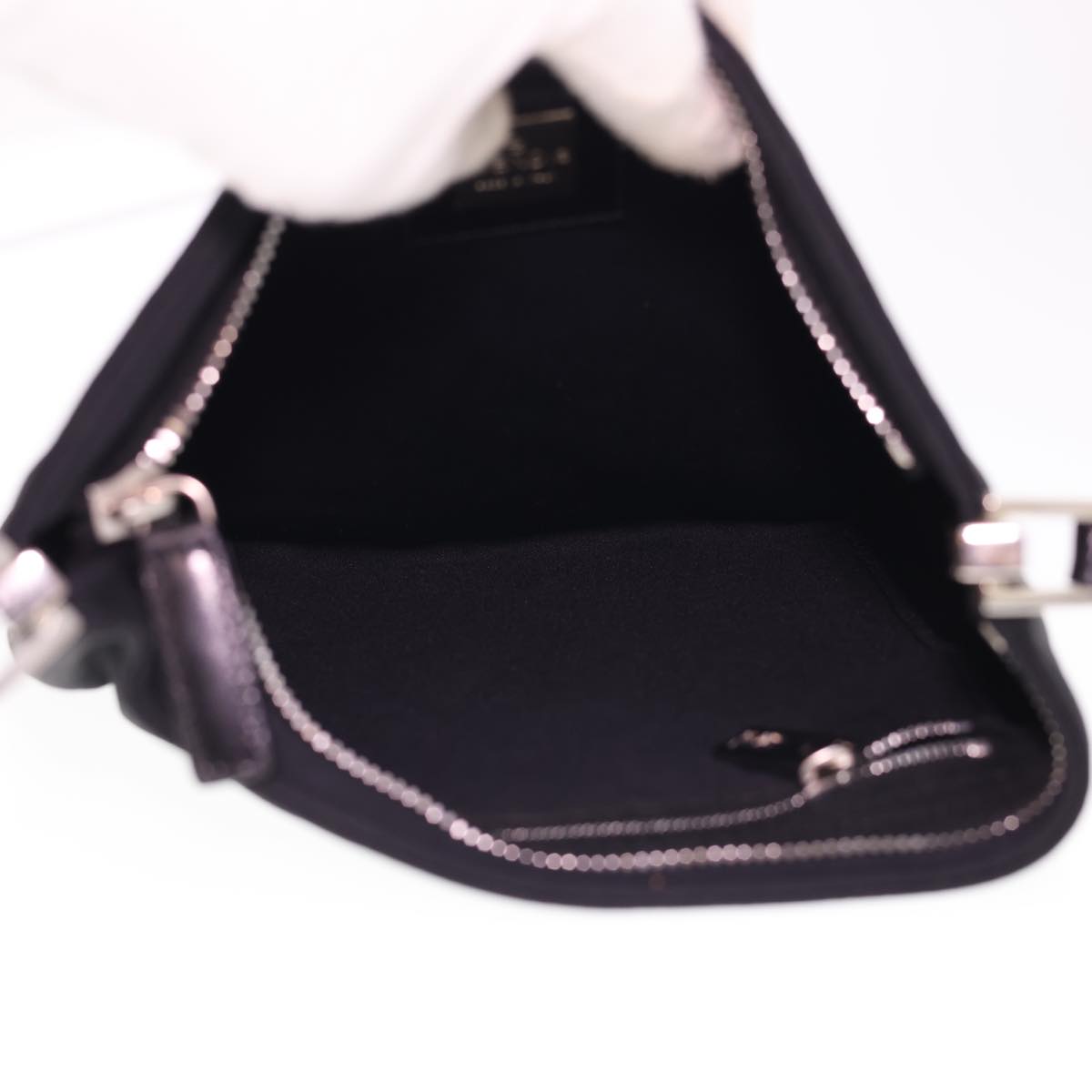 FENDI Shoulder Bag Nylon Black bs4810