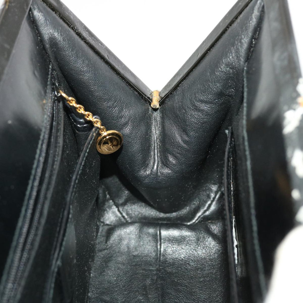 GUCCI Pouch Hand Bag Patent 2Set Black bs4845