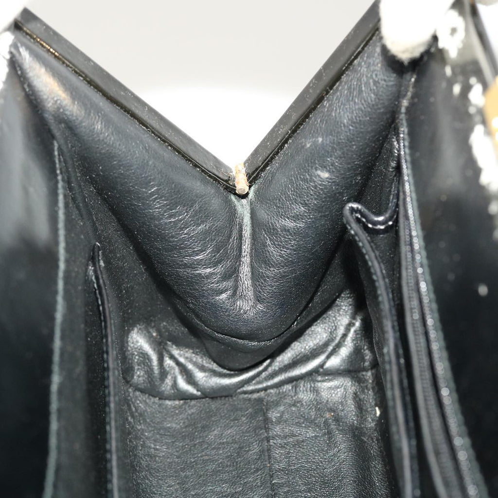 GUCCI Pouch Hand Bag Patent 2Set Black bs4845