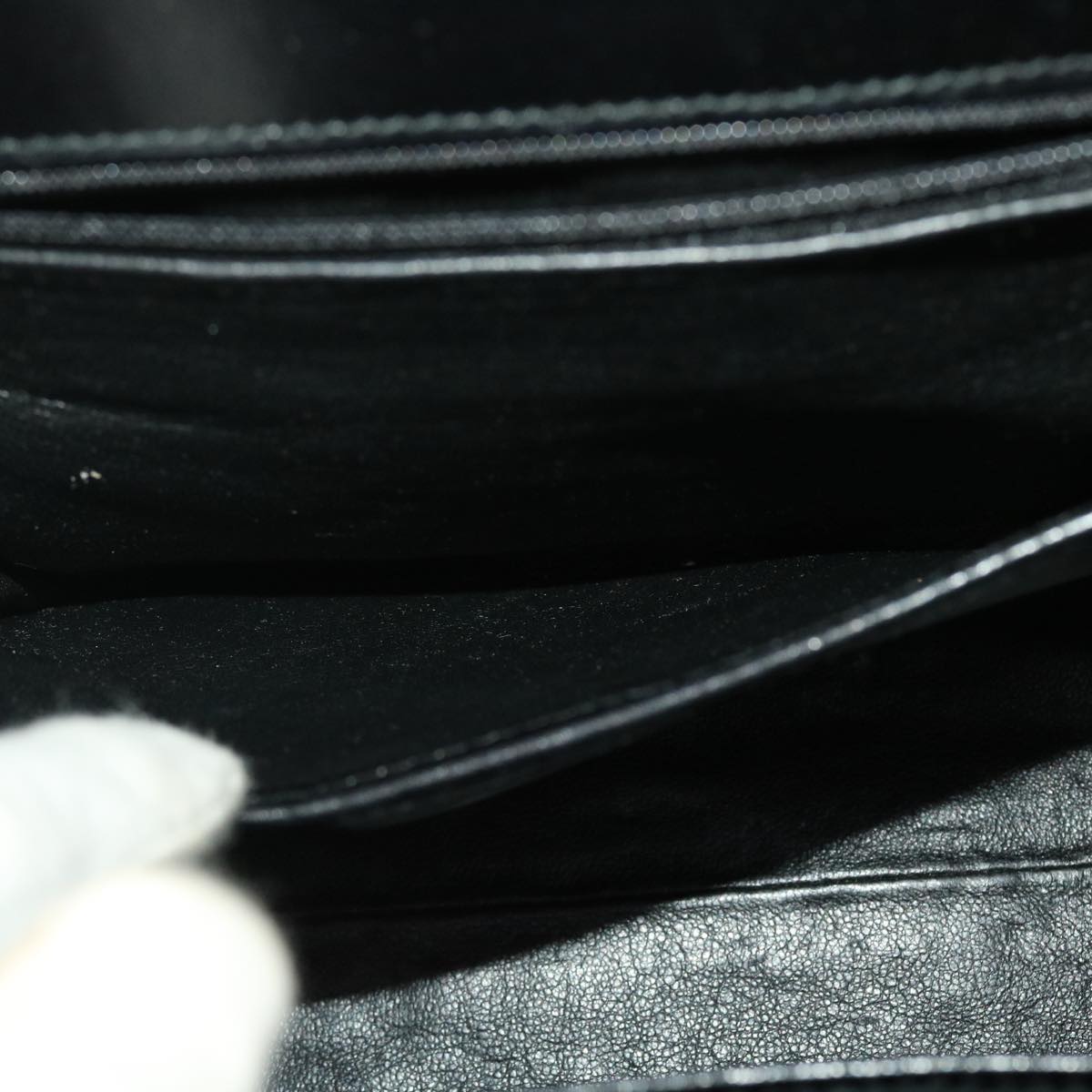 GUCCI Pouch Hand Bag Patent 2Set Black bs4845