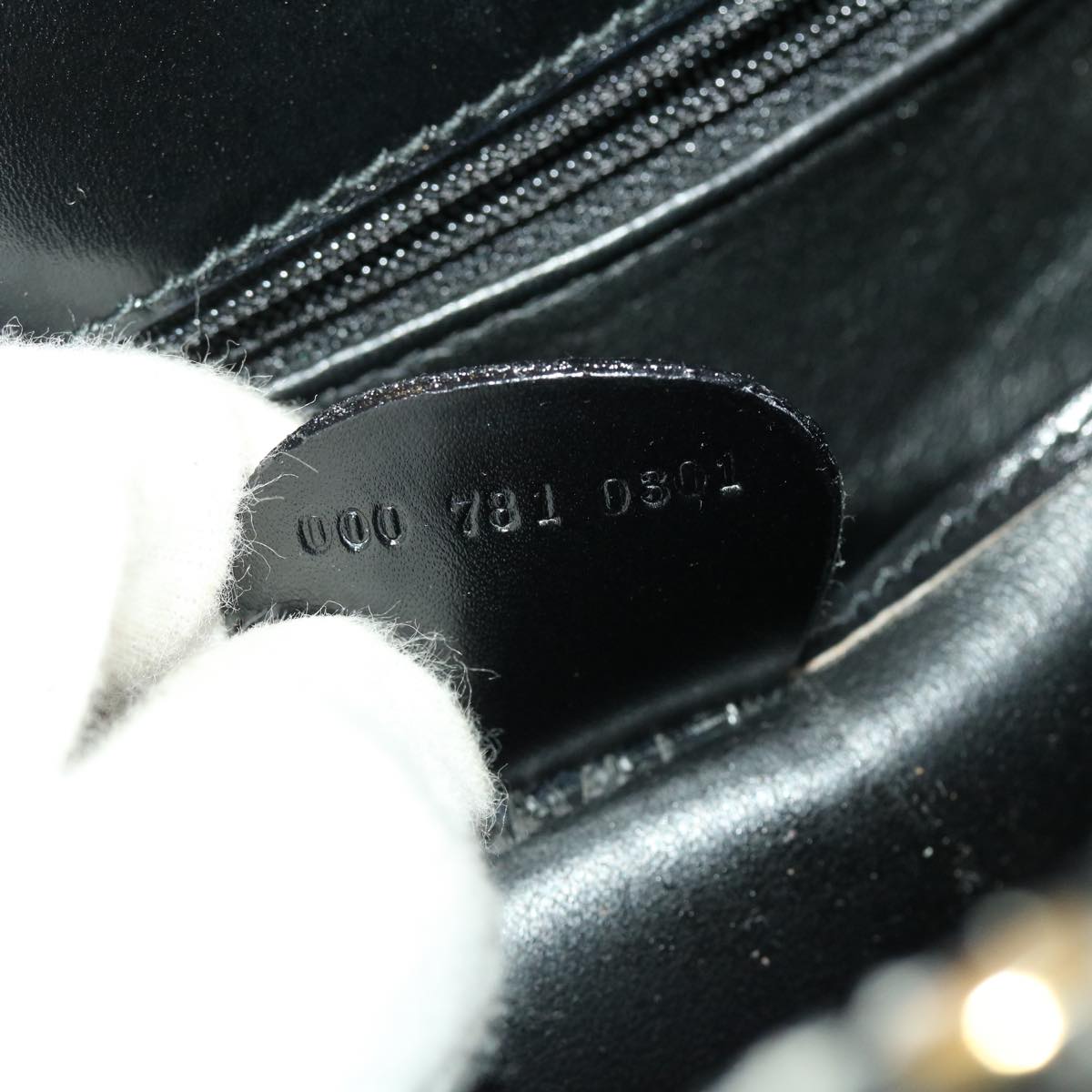 GUCCI Pouch Hand Bag Patent 2Set Black bs4845