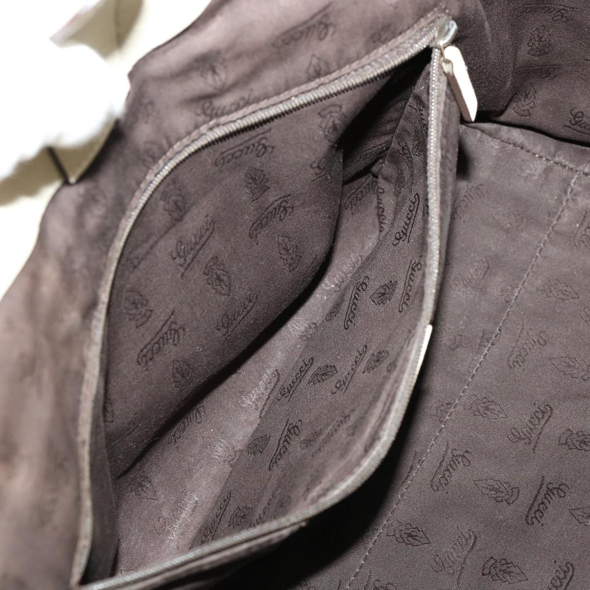 GUCCI Gucci Shima GG Tote Bag Leather Beige 211944 bs4876