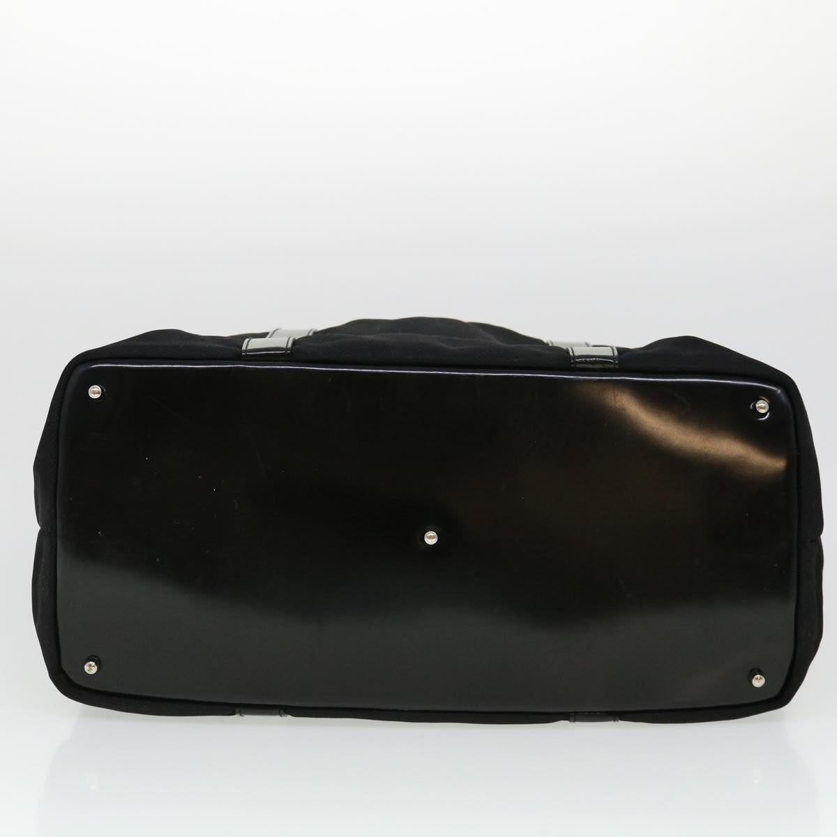 GUCCI Bamboo Tote Bag Nylon Black bs4991