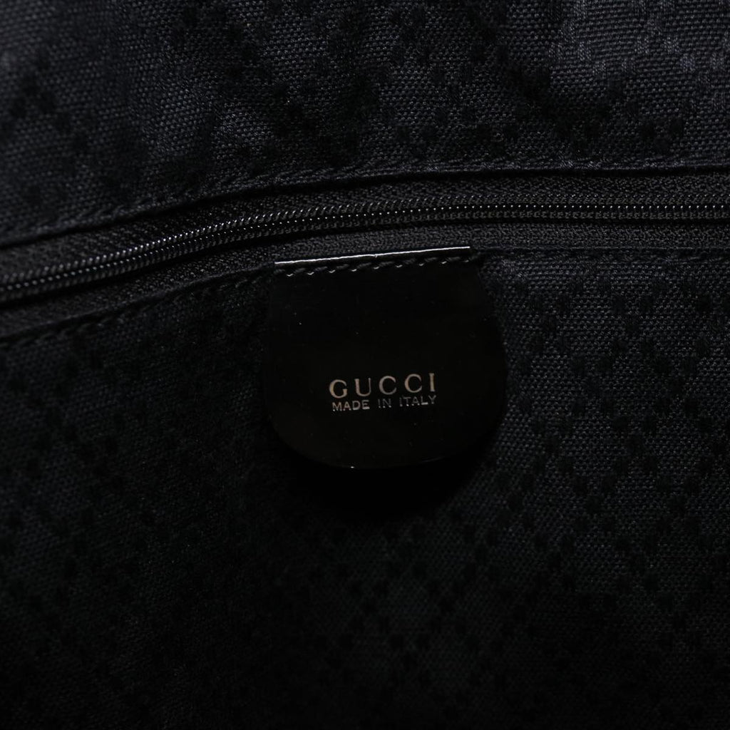 GUCCI Bamboo Tote Bag Nylon Black bs4991