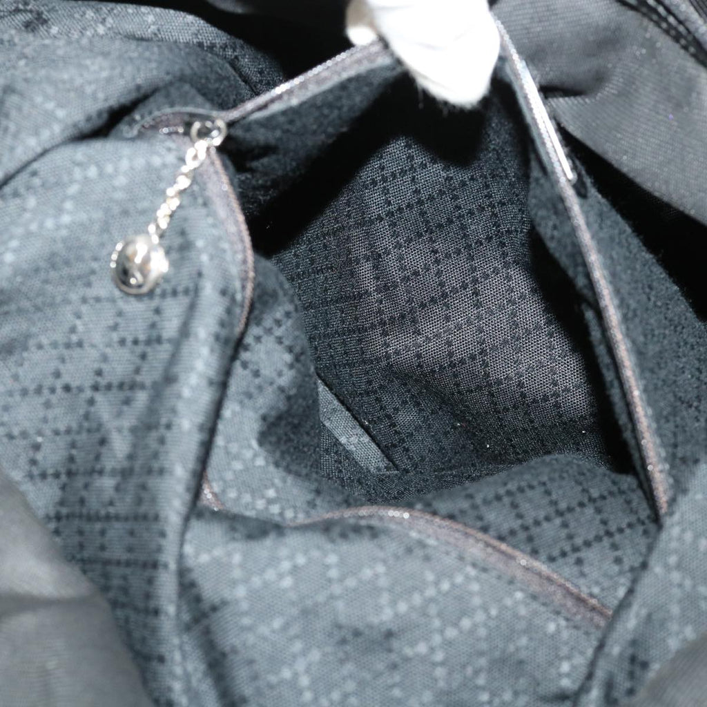 GUCCI Bamboo Tote Bag Nylon Black bs4991