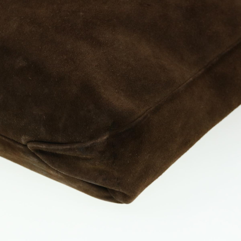 GUCCI Hand Bag Suede Brown 95374 bs5004